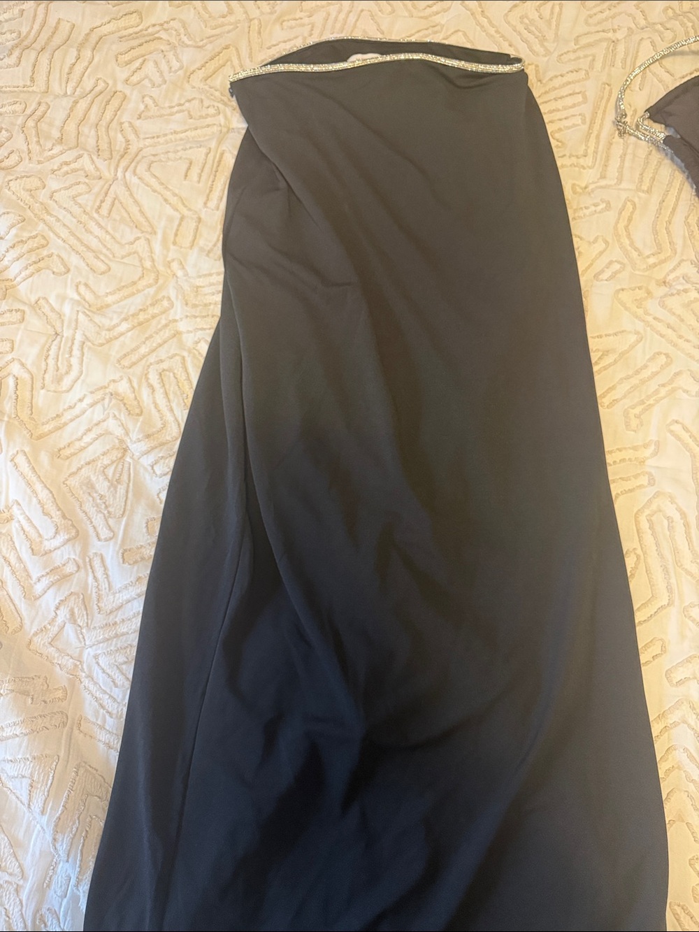 Meshki Black Maxi Dress with Side Slit - Picture 3 of 4